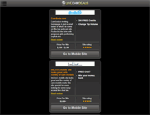 Tablet Screenshot of livecamdeals.com